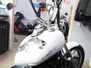 1997 Yamaha XVS400 Drag Star, белый, 350000 рублей, вид 4
