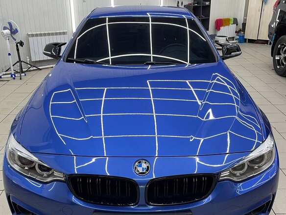 2014 BMW 4 серии 420i xDrive F32/F33/F36, синий, 2450000 рублей - вид 1