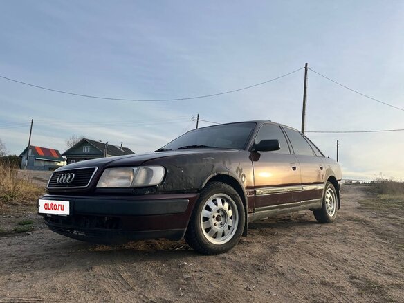 1992 Audi 100 IV (C4), красный, 220000 рублей