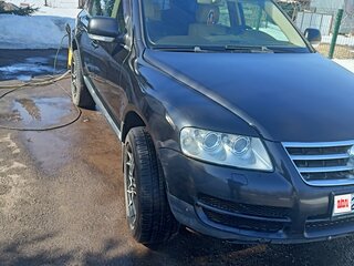 2006 Volkswagen Touareg I, чёрный, 750000 рублей, вид 4