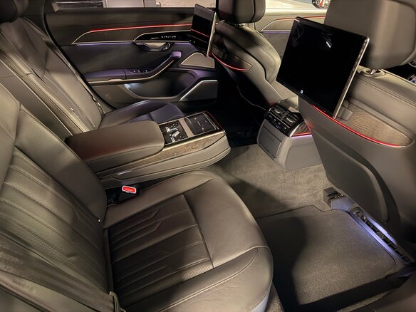 2022 Audi A8 Long 55 TFSI IV (D5) Рестайлинг, чёрный, 9150000 рублей - вид 12