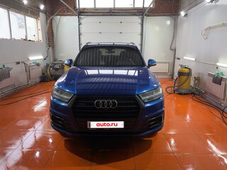 2017 Audi Q7 II (4M), синий, 4750000 рублей, вид 4