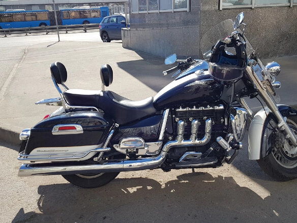 2011 Triumph Rocket 3, чёрный, 1180000 рублей - вид 6