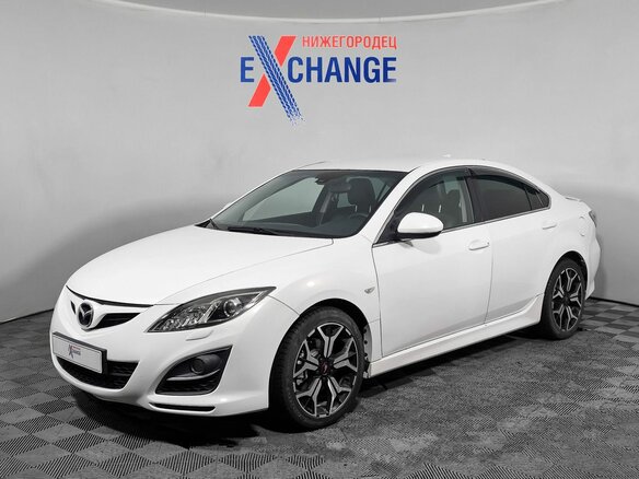 2012 Mazda 6 II (GH) Рестайлинг, белый, 790000 рублей