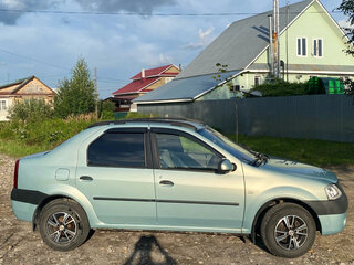 2007 Renault Logan I, серебристый, 340000 рублей, вид 2
