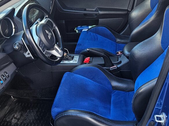 2008 Mitsubishi Lancer Evolution X, синий, 2500000 рублей - вид 6