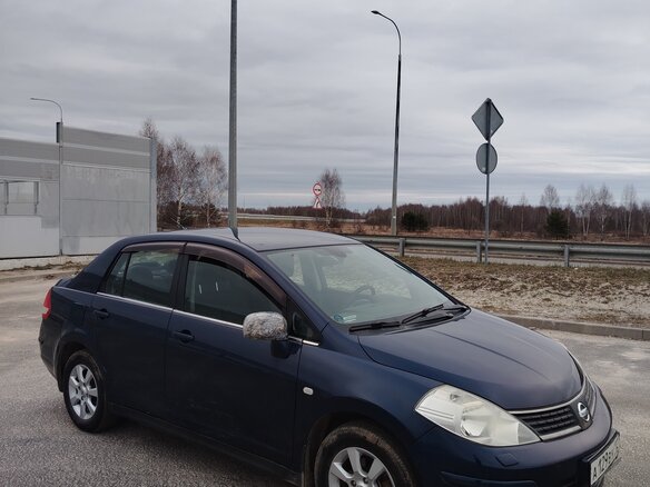 2008 Nissan Tiida I, синий - вид 5
