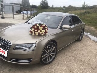 2012 Audi A8 Long III (D4), бежевый, 2500000 рублей, вид 2