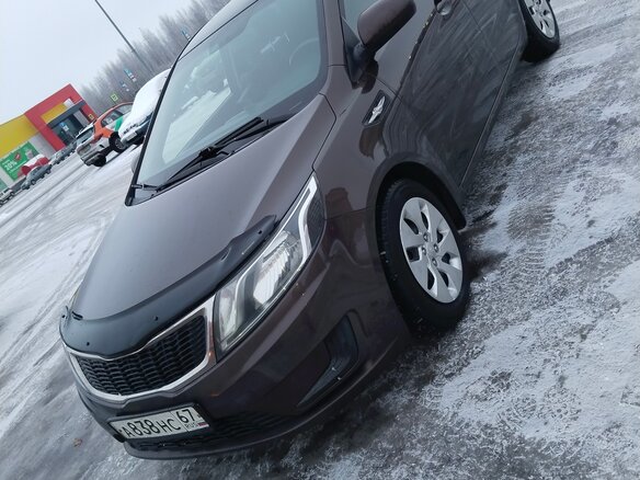 2014 Kia Rio III, коричневый, 630000 рублей - вид 1