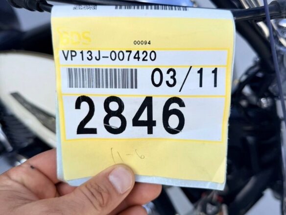 2006 Yamaha XVS1100, чёрный - вид 17