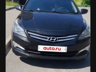 2015 Hyundai Solaris I Рестайлинг, чёрный, 690000 рублей, вид 1