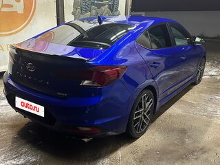 2019 Hyundai Elantra Sport VI (AD) Рестайлинг, синий, 1600000 рублей, вид 5