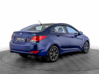 2016 Hyundai Solaris I Рестайлинг, синий, 930000 рублей, вид 5