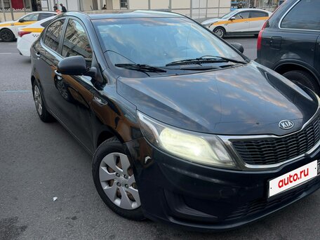 2012 Kia Rio III, чёрный, вид 1