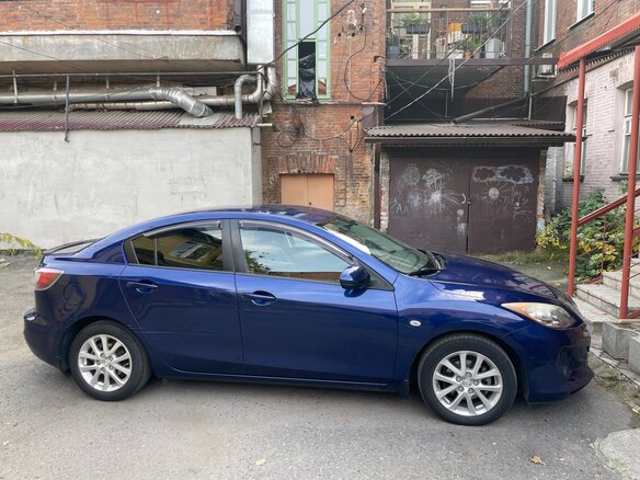 2012 Mazda 3 II (BL) Рестайлинг, синий, 990000 рублей - вид 1