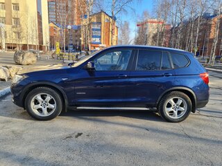 2015 BMW X3 28i xDrive II (F25) Рестайлинг, синий, 2250000 рублей, вид 3