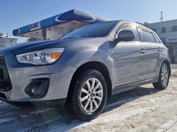2014 Mitsubishi ASX I Рестайлинг, серый, 1350000 рублей - вид 2