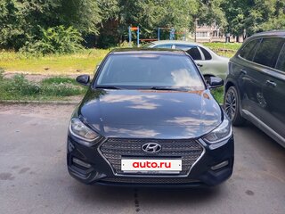 2017 Hyundai Solaris II, чёрный, 1050000 рублей, вид 3