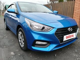 2019 Hyundai Solaris II, синий, 1155000 рублей, вид 1