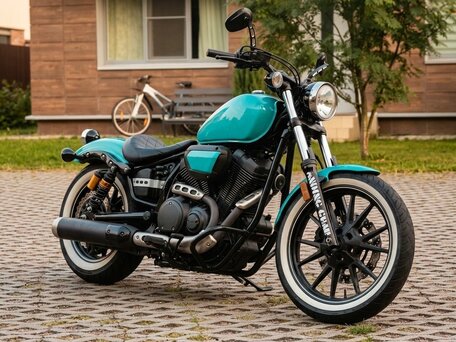 2015 Yamaha XVS950, голубой, 500000 рублей, вид 4