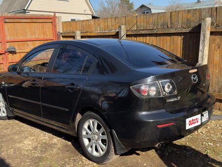 2007 Mazda 3 I (BK) Рестайлинг, чёрный, 410000 рублей, вид 4