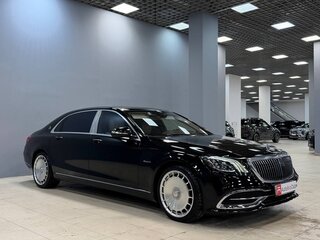 2020 Mercedes-Benz Maybach S-Класс 560 I (X222) Рестайлинг, чёрный, 7500000 рублей, вид 4
