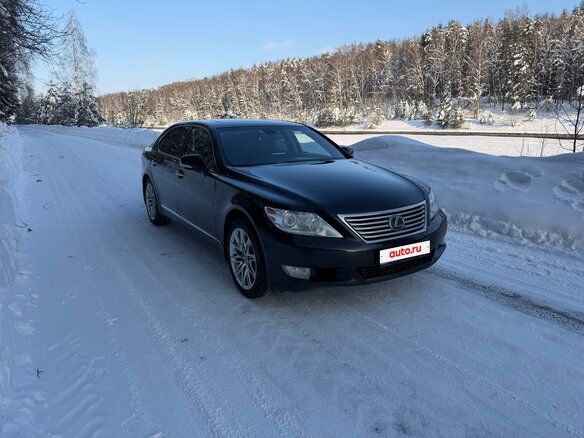 2009 Lexus LS 460 L IV Рестайлинг, чёрный - вид 2