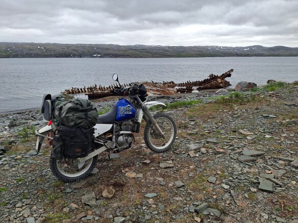 2001 Suzuki Djebel 250, синий, 220000 рублей - вид 1