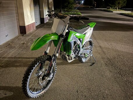 2017 Kawasaki KX 450, зелёный, 400000 рублей, вид 1