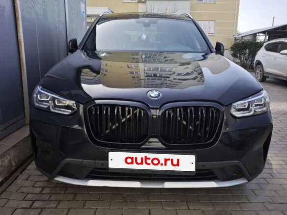 2022 BMW X3 30i III (G01) Рестайлинг, чёрный