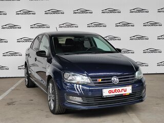 2017 Volkswagen Polo V Рестайлинг, синий, 949000 рублей, вид 3