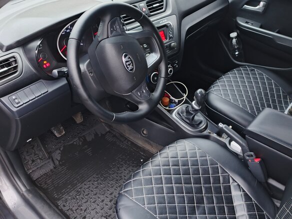 2013 Kia Rio III, серый, 670000 рублей - вид 7