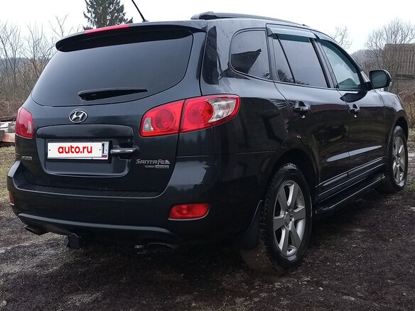 2008 Hyundai Santa Fe II, чёрный, 1150000 рублей - вид 5