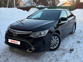 2016 Toyota Camry VII (XV50) Рестайлинг, чёрный, 1600000 рублей, вид 1