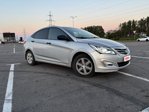 2014 Hyundai Solaris I Рестайлинг, серебристый - вид 7