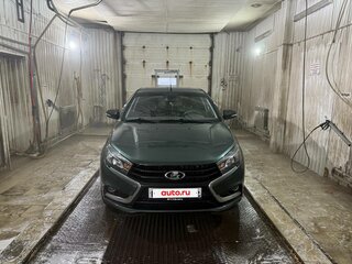 2016 Lada (ВАЗ) Vesta I, зелёный, 800000 рублей, вид 4