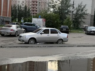 2007 Lada (ВАЗ) Priora I, серебристый, 350000 рублей, вид 3