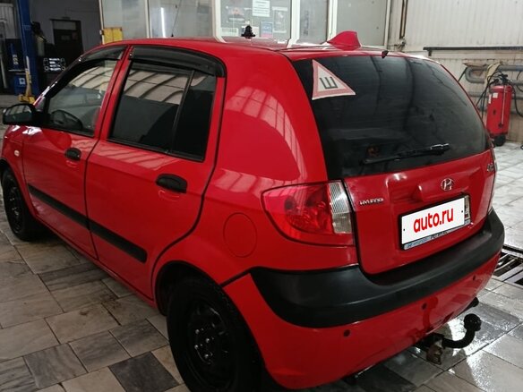 2008 Hyundai Getz I Рестайлинг, красный, 400000 рублей - вид 6