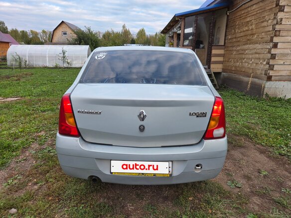 2008 Renault Logan I, серый, 280000 рублей - вид 6
