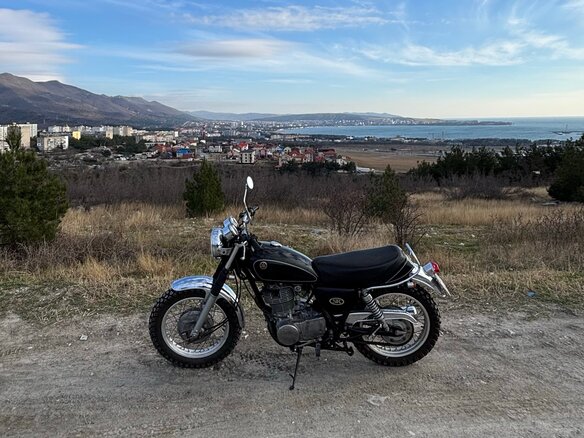 2000 Yamaha SR400, чёрный, 350000 рублей