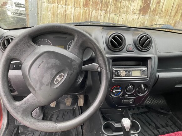2017 Lada (ВАЗ) Granta I, красный, 450000 рублей - вид 5