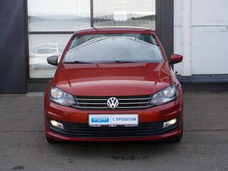 2018 Volkswagen Polo V Рестайлинг, оранжевый, 1130000 рублей, вид 2