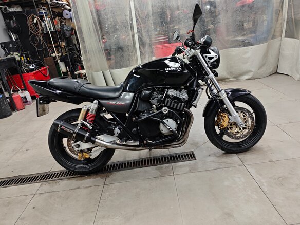 2001 Honda CB 400 Super Four, чёрный, 290000 рублей - вид 6