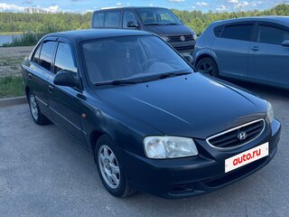 2007 Hyundai Accent ТагАЗ II, чёрный, 289000 рублей, вид 2