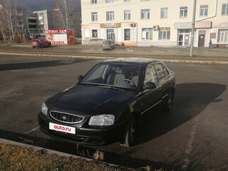 2006 Hyundai Accent ТагАЗ II, чёрный, 389000 рублей, вид 2