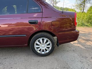 2008 Hyundai Accent ТагАЗ II, красный, 450000 рублей, вид 5