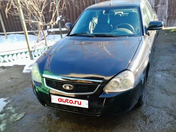 2012 Lada (ВАЗ) Priora I, чёрный, 330000 рублей - вид 1