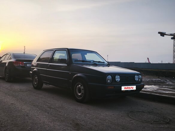1991 Volkswagen Golf II, чёрный, 200000 рублей