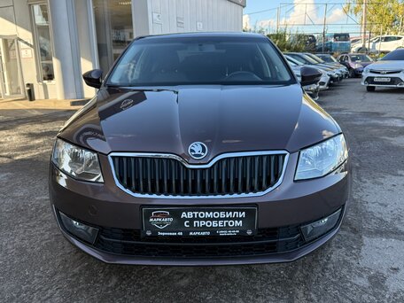 2015 Skoda Octavia III (A7), коричневый, 1290000 рублей, вид 3