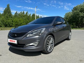 2015 Hyundai Solaris I Рестайлинг, серый, 1170000 рублей, вид 4